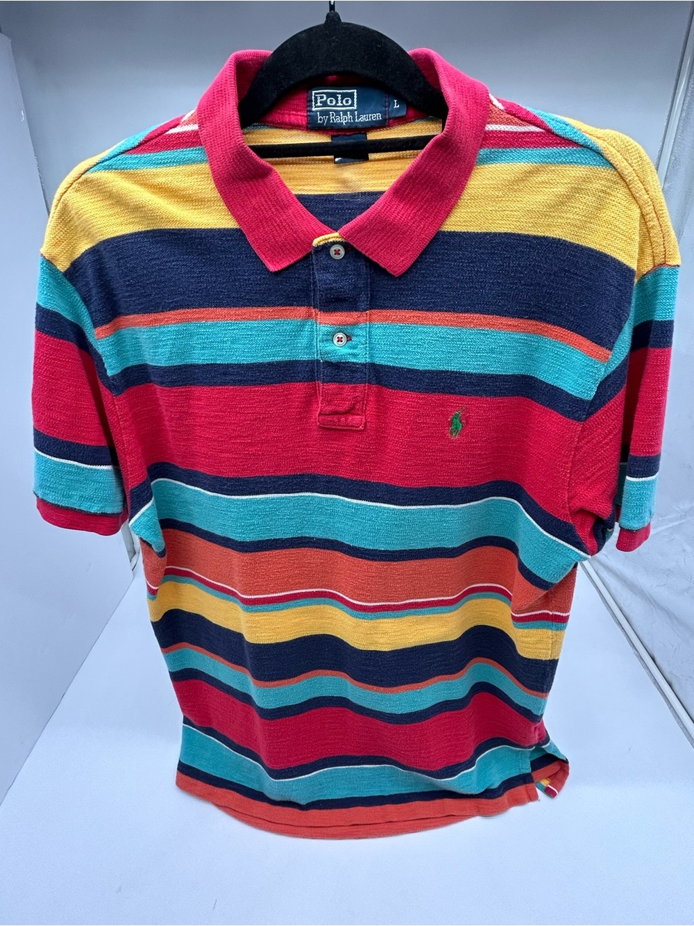 Vintage Polo Ralph Lauren Shirt Men’s Large Southwestern Striped Aztec Cotton
